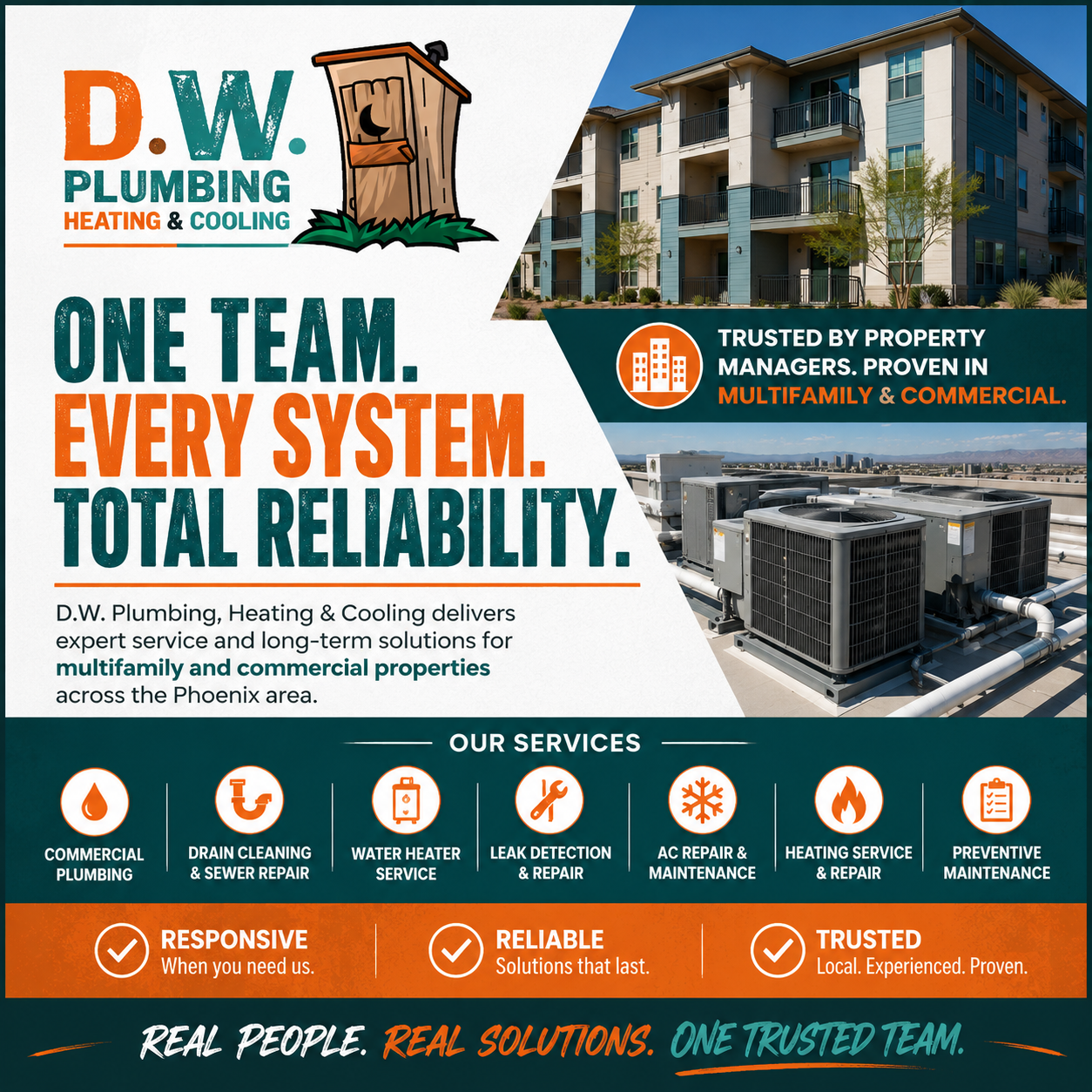 Commercial Plumbing & HVAC Services for Multifamily and Commercial Properties in Phoenix